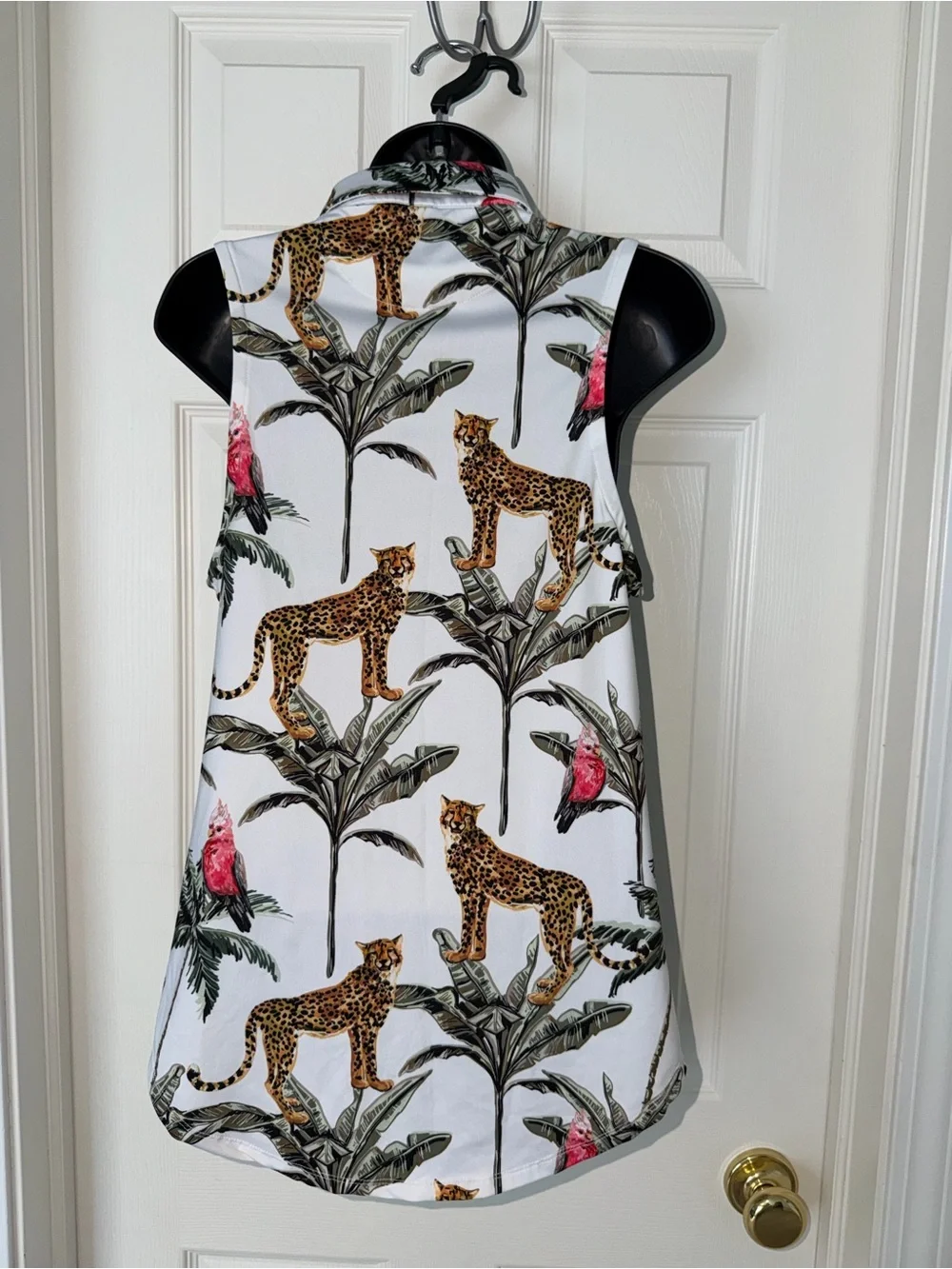 Bad Birdie Wildlife Women's Sleeveless Golf Polo Shirt - Picture 8 of 8